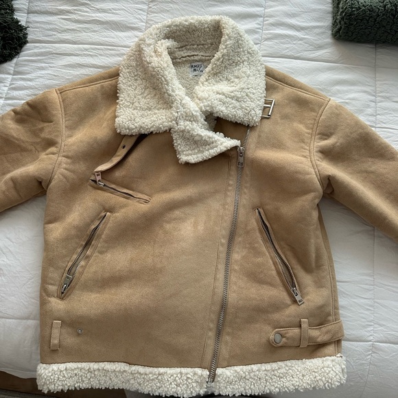 Sherling Suede Moto Jacket - Picture 3 of 6